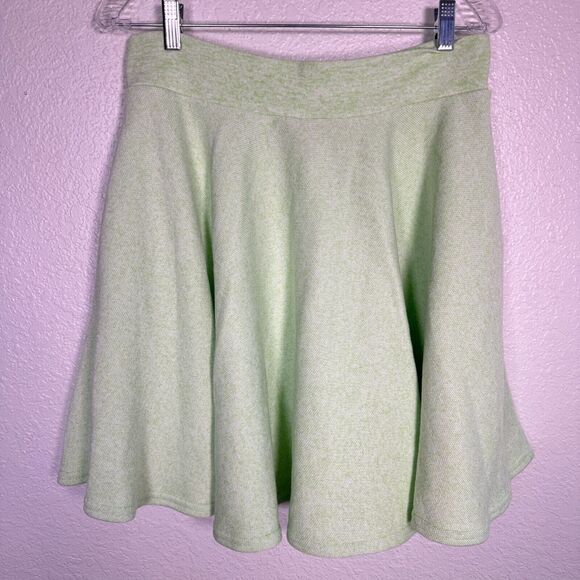 Elhoffer Essential Knit Skirt Women Large Skater Comfy Elven Coronation Green - Picture 2 of 10